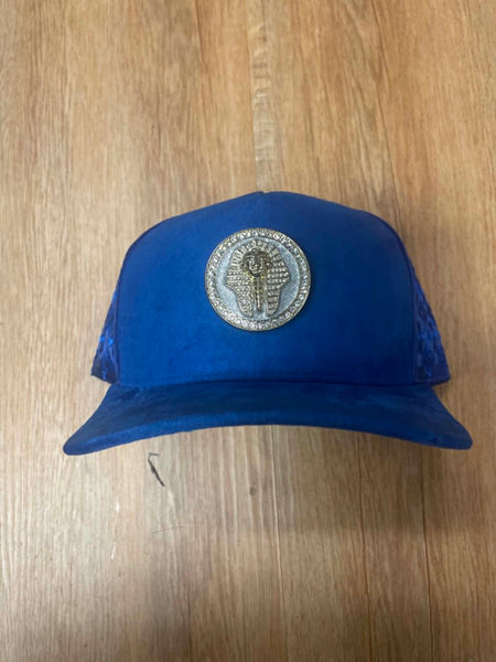 UNISEX ROYAL 3D METAL PHARAOH RHINESTONE SNAPBACK