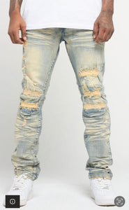 Big Men Plus Size LT Tint Washed Up Denim Jeans