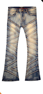 Men Vintage Charlie Stacked Jeans