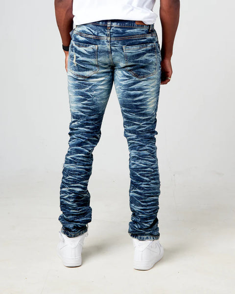 Kid's S Blue Wild Tiger Jeans