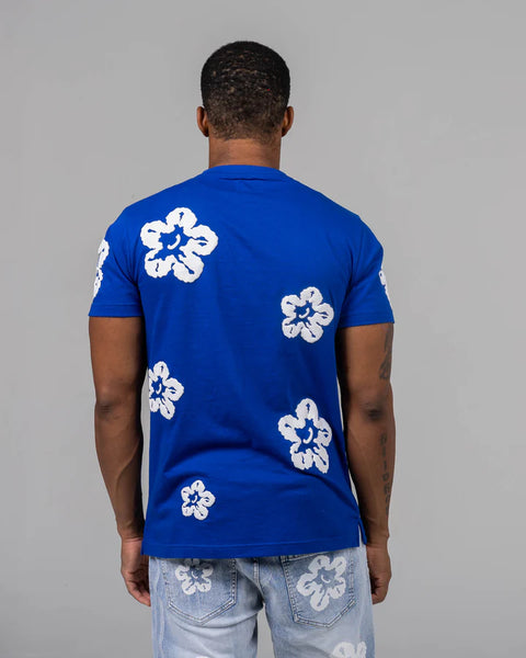 KID'S ROYAL FLOWER S/SLV TEE