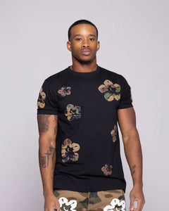 LITTLE KIDS & KIDS CAMO FLOWER S/SLV TEE