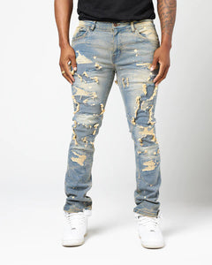 MEN LT TINT VAPOR PLUS SIZE DENIM JEANS