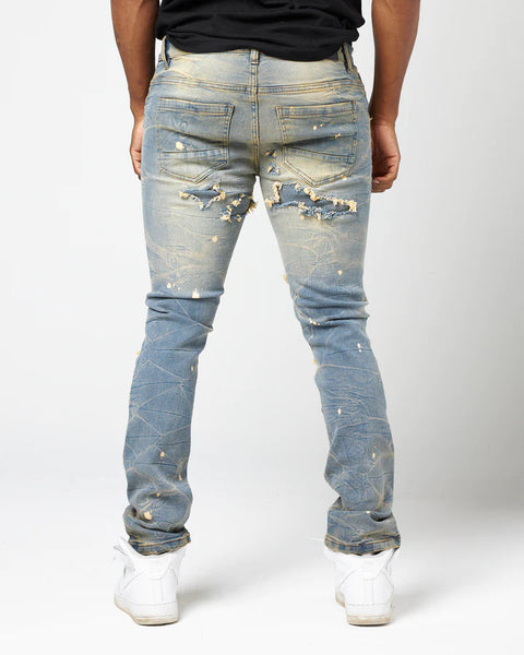 MEN LT TINT VAPOR PLUS SIZE DENIM JEANS