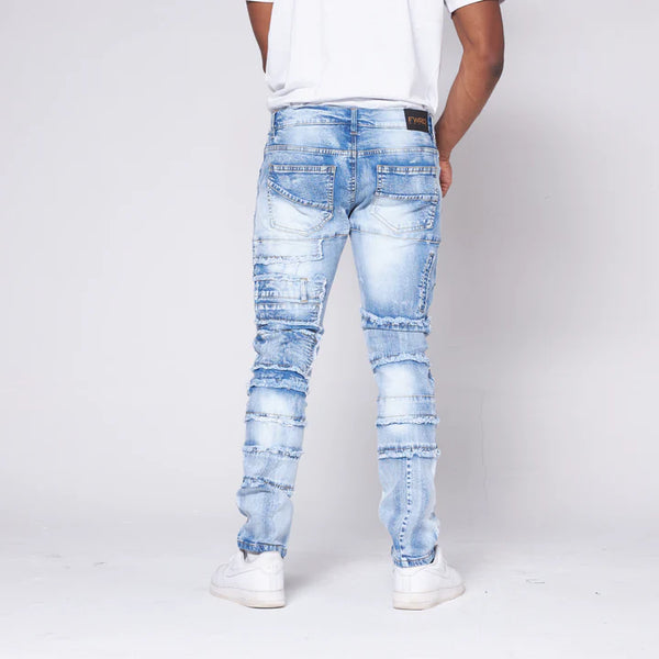 MEN ICE BLUE ULTIMATE CARGO PLUS SIZE DENIM JEANS