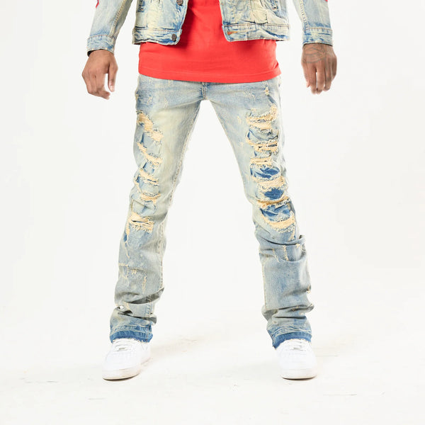 Men Lt. Tint / Red Saints x Sinners Denim Jean