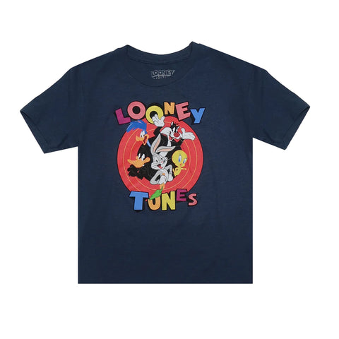 KIDS LOONEY TUNES HEATHER NAVY SHIRT