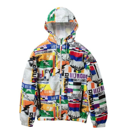 MEN MULTI COLOR SUPER BORN FLY WIND BREAKER JACKET