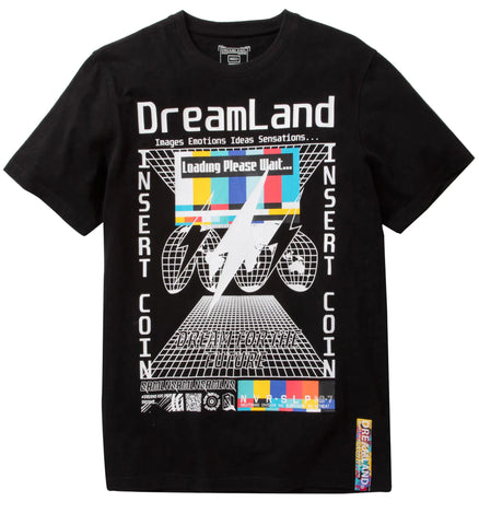 MEN BLACK LOADING DREAMLAND SHORT SLEEVE SHIRT