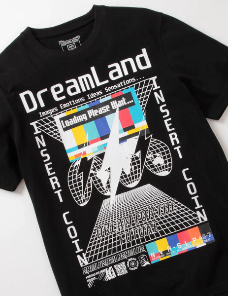 MEN BLACK LOADING DREAMLAND SHORT SLEEVE SHIRT