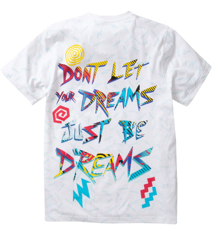 MEN WHITE DREAMS BE DREAMLAND SHORT SLEEVE SHIRT