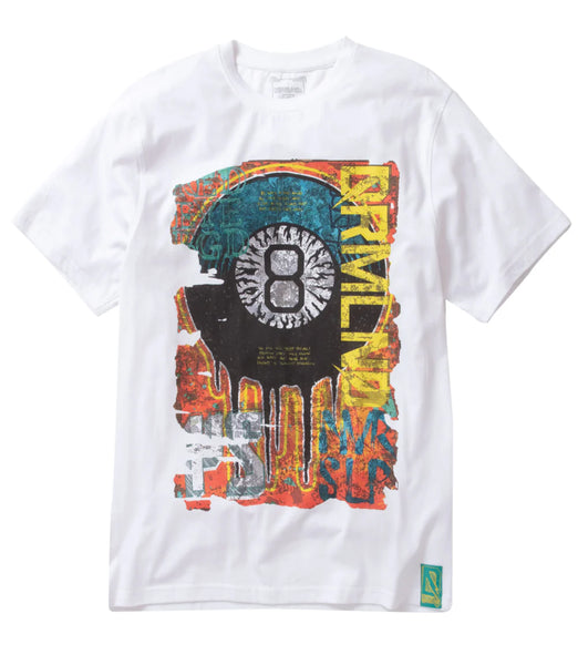 MEN WHITE 8 BALL DREAMLAND SHORT SLEEVE SHIRT