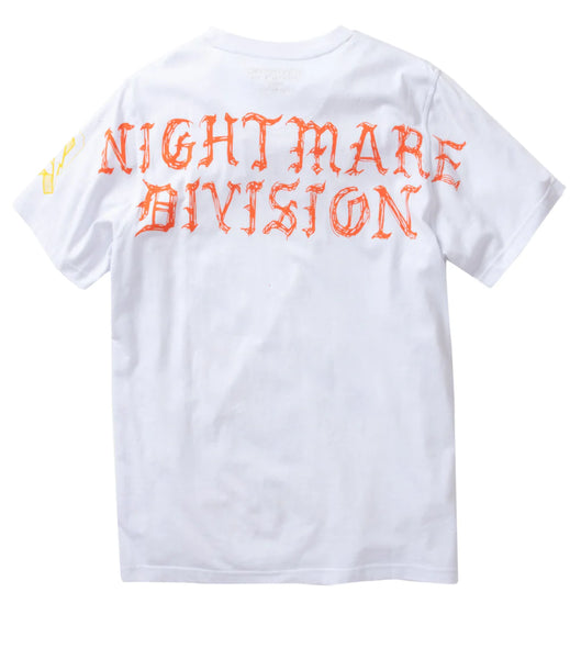 MEN WHITE NIGHTMARE DREAMLAND SHORT SLEEVE SHIRT