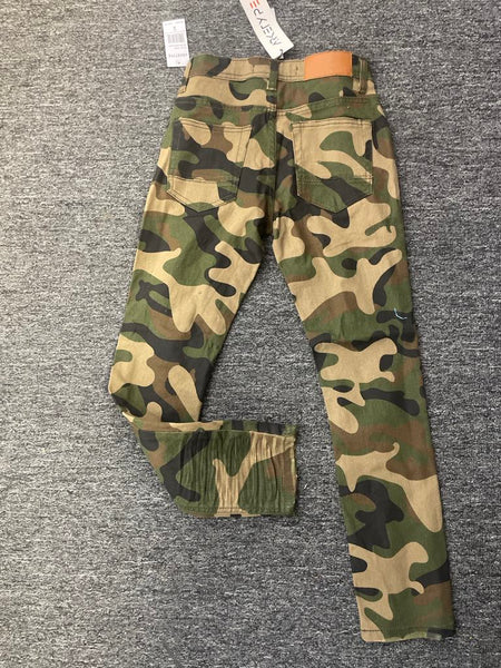 BOYS CAMO CORE RIPPED JEANS