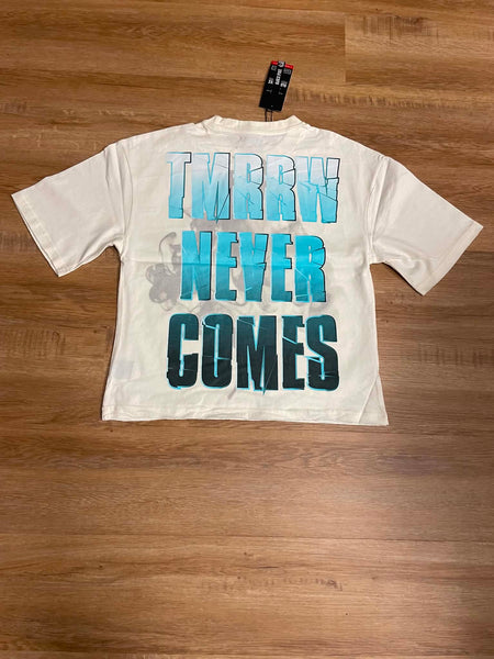 MEN NATURAL FUTER RHINESTON DIGITAL PRINT CROP TEE