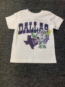 Kids White Dallas Tee