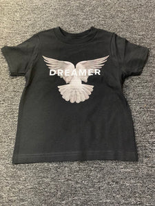 Kids Black Dreamer Bird Tee