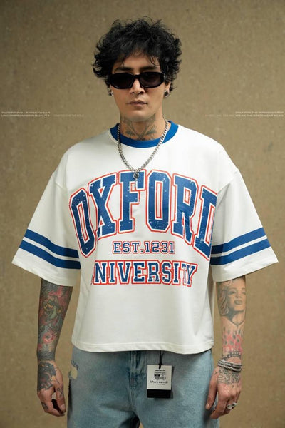 MEN WHITE OXFORD UNIVERSAL TEE