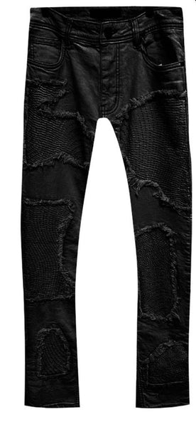 Men Black Carlos Slim Jeans