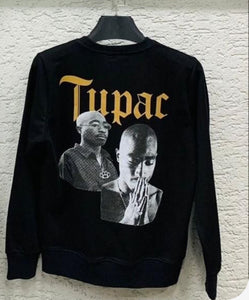 KIDS BLACK TUPAC SWEATSHIRT