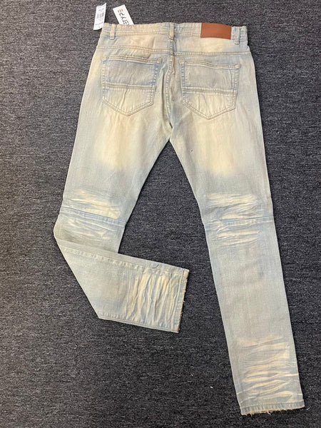 Men Vanilla Wash Double Whisker Jeans