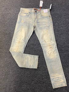 Men Vanilla Wash Double Whisker Jeans