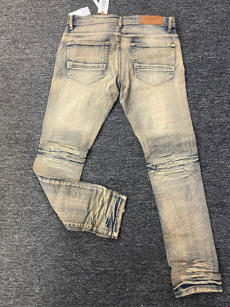 Men Mud Double Whisker Jeans