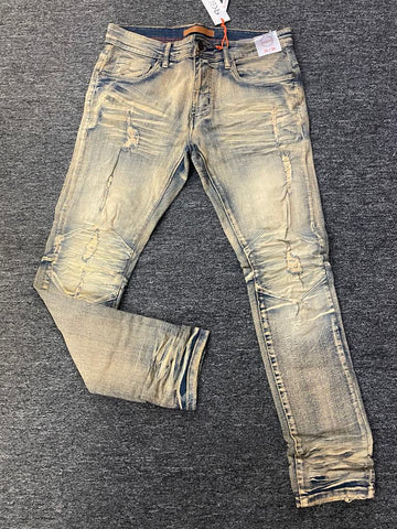 Men Mud Double Whisker Jeans