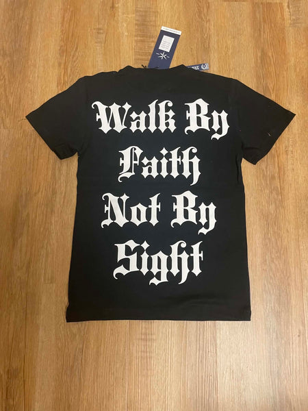 BOYS BLACK BLIND FAITH RHINESTONE TEE
