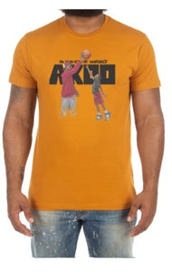 Akoo kids Yellow hoops ss tee