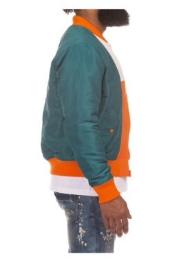 MEN AKOO ORANGE TIGER flight bomber jacket