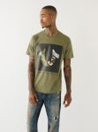 Men True Religion kalamata Multi Camo Tee