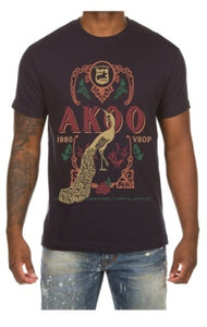 Men Akoo Navy label ss tee