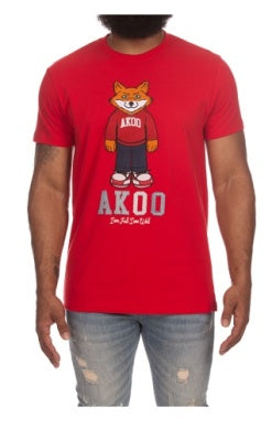 Men Akoo Racing Red Slick SS Tee