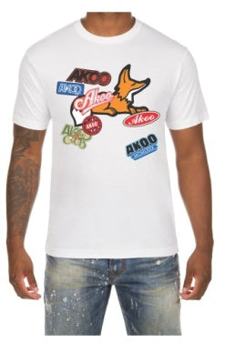 Men White Akoo crew ss tee