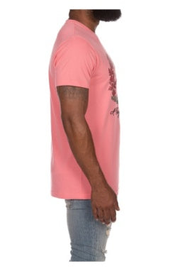 Men Akoo strawberry pink alliance ss knit