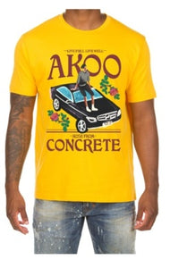 Men Akoo Yellow Rose SS Tee