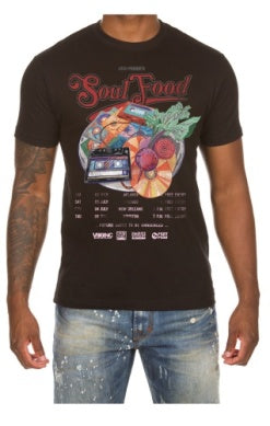 Men Black Akoo soul food ss tee