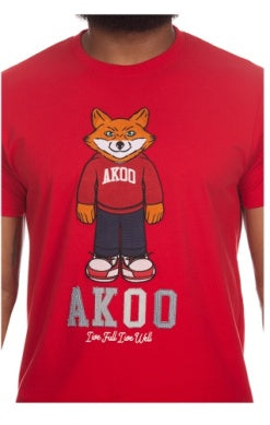 Men Akoo Racing Red Slick SS Tee