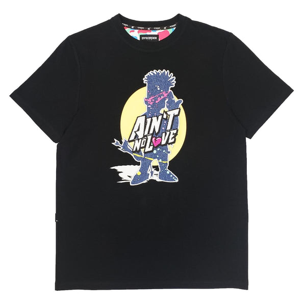 AINT NO LOVE DENIM OMBRE APPQ BLACK/EMBROIDERY