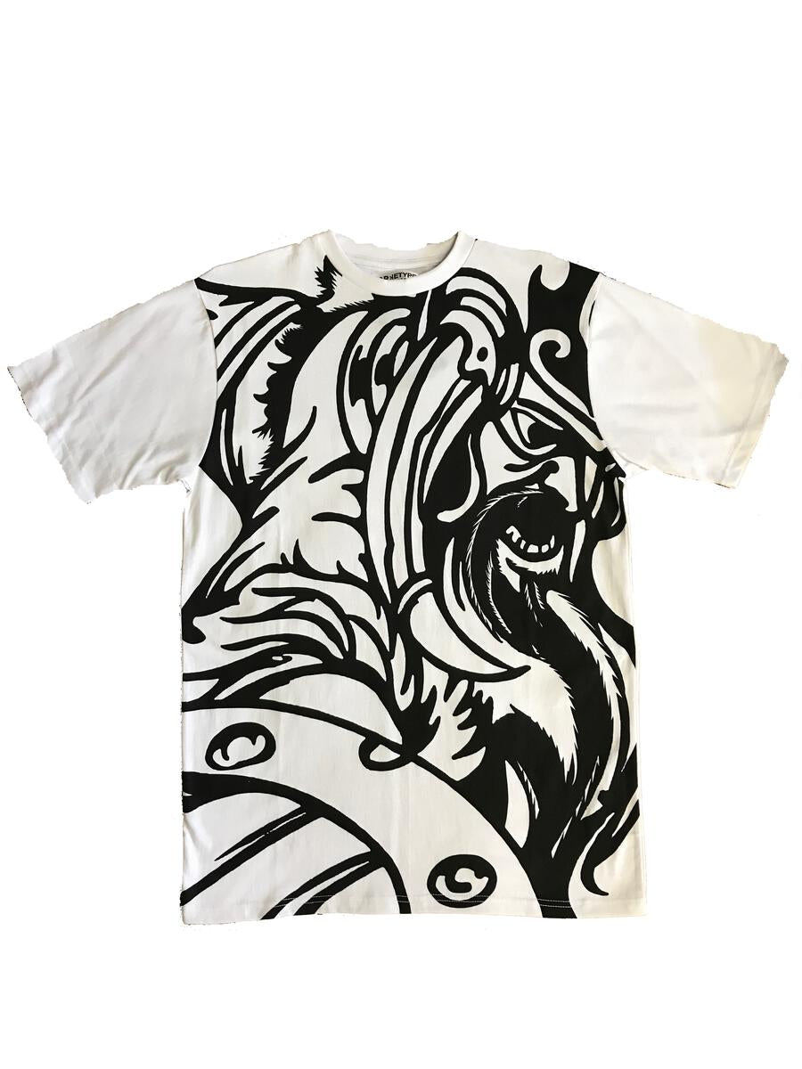 MEN BLK/WHT SS Samurai Tee