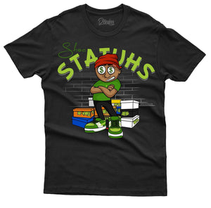 MEN BLACK SHOE STATUHS TSHIRT