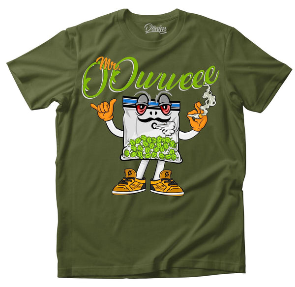 MEN OLIVE MR OUWEEEE TSHIRT