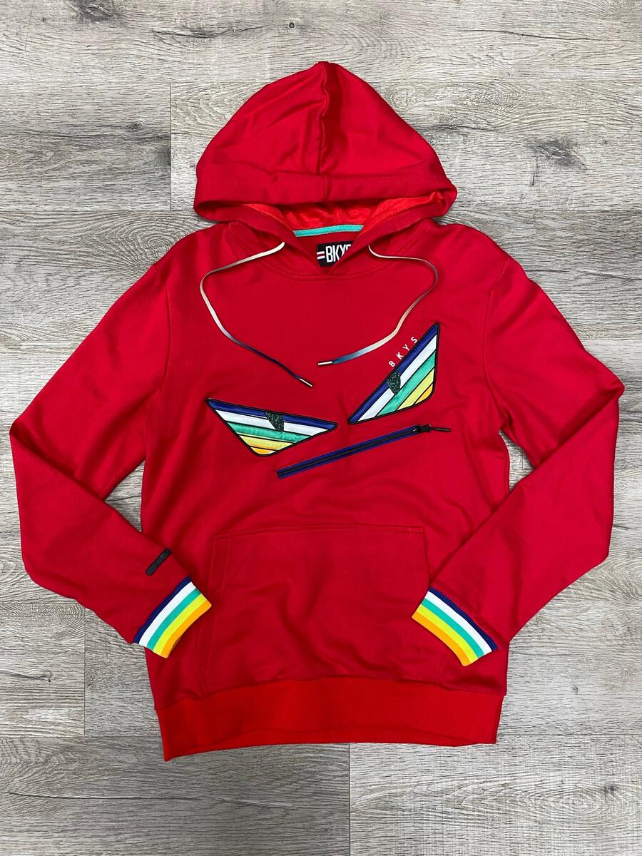 MENS RED "EVIL EYE" HOODIE