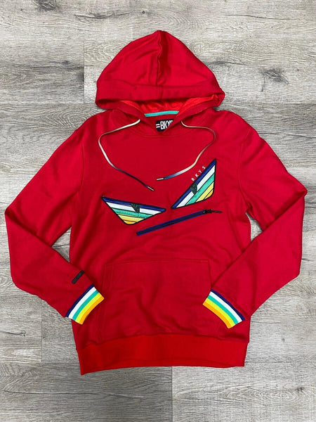 MENS RED "EVIL EYE" HOODIE