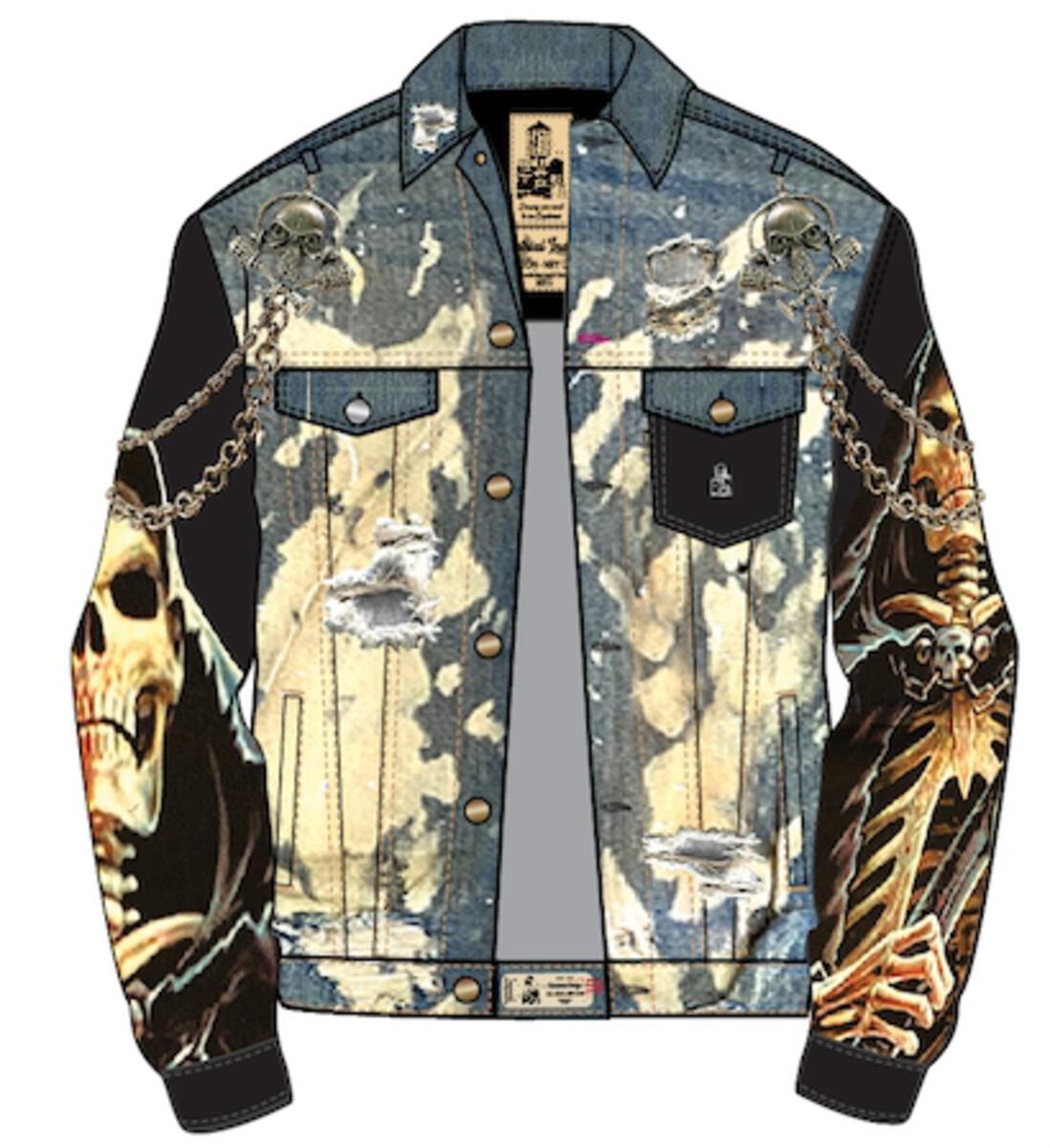 MEN INDGO GIM REAPER JEANS JACKET