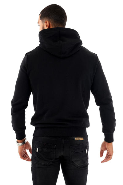 MEN BLACK KUNG FU PANDA GLITTERY GEORGE V HOODIE