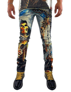 MEN INDGO GRIM REAPER JEANS