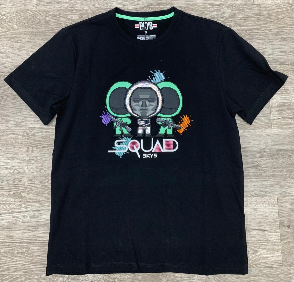 MEN BLACK "SQUAD" BIG & TALL TEE