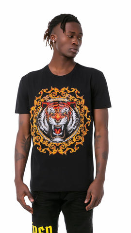 MENS LION KING GLITTER RHINSTONE TEE